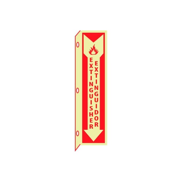 3D Glow Sign Plastic - Extinguisher Bilingual